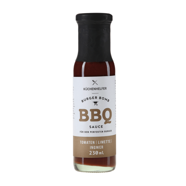 Küchenhelfer Burger Bomb BBQ Sauce Tomaten, Limette & Ingwer 230 ml