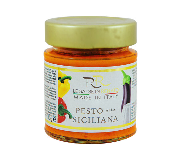 Pesto alla Siciliana 130g Le Salse di Renato aus Italien