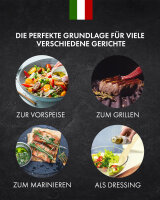 3er Probier-Paket Terre Francescane - Geschmack-Öl zum Marinieren Grillen BBQ Extra Natives Olivenöl Dressing Rauch, Knoblauch und Chili (3 x 250 ml)