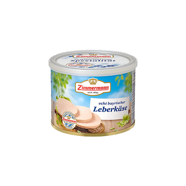 Zimmermann Leberkäse bayrische Spezialität in der Dose 200g