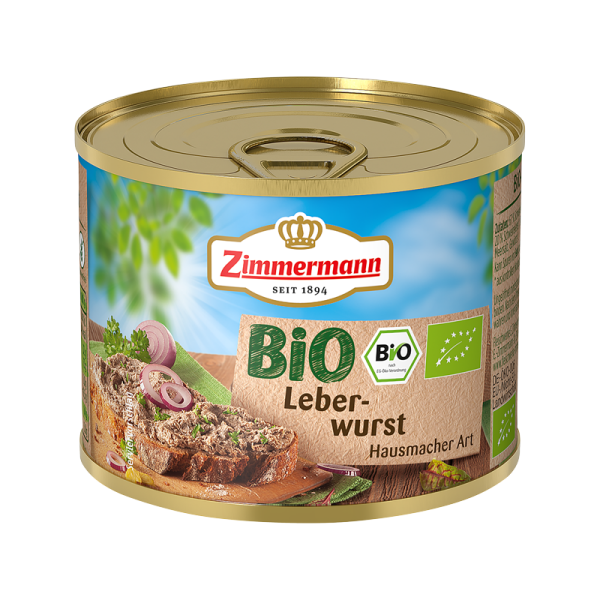 Zimmermann - BIO-Leberwurst Hausmacher Art in der Dose (200 g)