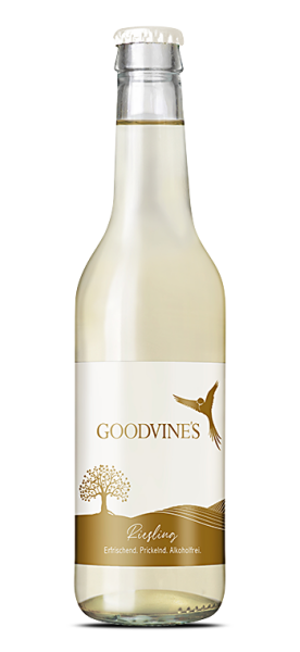 GOODVINES Riesling Wein Alkoholfrei prickelnde Premium-Erfrischung (330 ml)