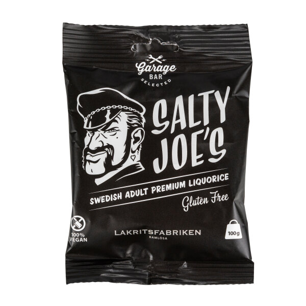 Lakritsfabriken Salty Joes salziges Lakritz - schwedisches Premium Lakritz für Erwachsene 100g