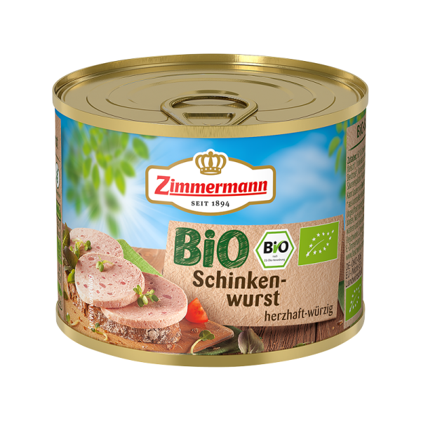 Zimmermann - BIO-Schinken-Wurst herzhaft-würzig in der Dose (200 g)