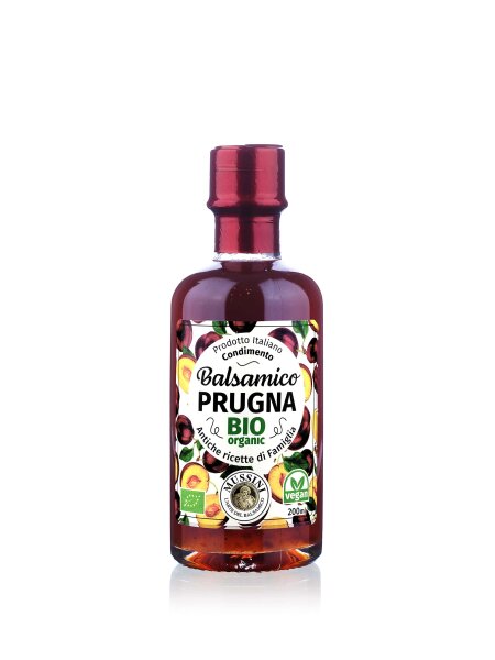 MUSSINI Aceto Balsamico Prugna BIO / Organic Essig Dressing mit Pflaume 200 ml