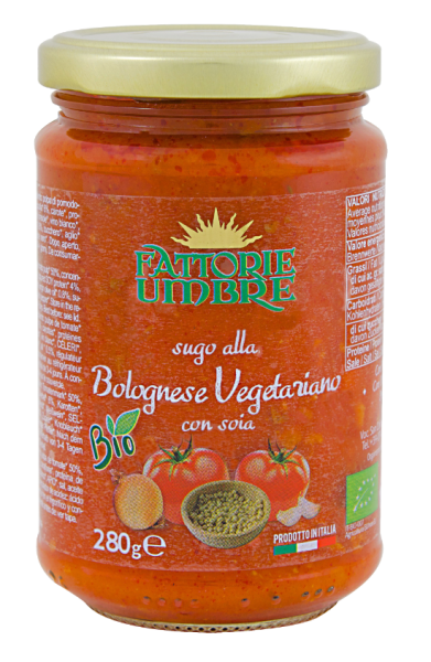 Fattorie Umbre Vegetarische Bolognese-Sauce mit Soja BIO (280 g)