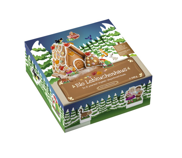 Wicklein BIO Lebkuchen-Bastelhaus zum Selber-Basteln (790 g)