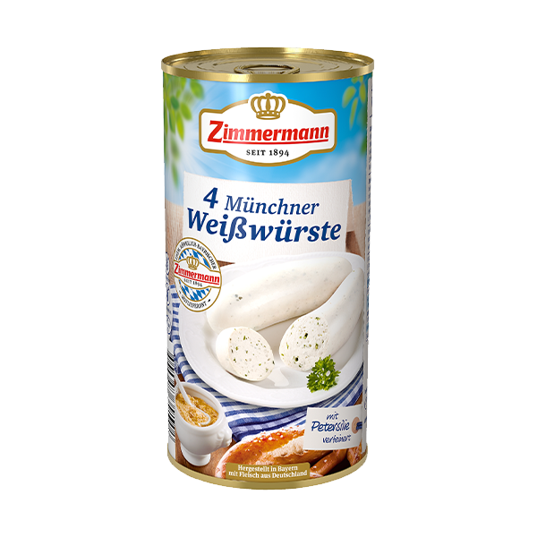 Zimmermann - 4 Münchner Weißwürste 6er Pack (6 x 250 g)