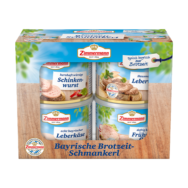 Zimmermann Bayrische Brotzeit - Schmankerl (verschiedene Wurst-Spezialitäten in Geschenkverpackung)