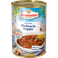 Zimmermann pikante Gourmet Gulasch-Suppe 400ml