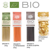 24er Karton Bio Pappardelle mit Ei von Antico Pastificio Umbro (24 x 250g Beutel)